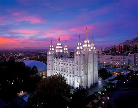 Visiting Historic Temple Square .